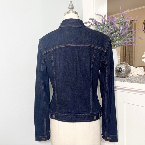 Ralph Lauren Dark Denim Trucker Jean Jacket Small - Picture 8 of 9